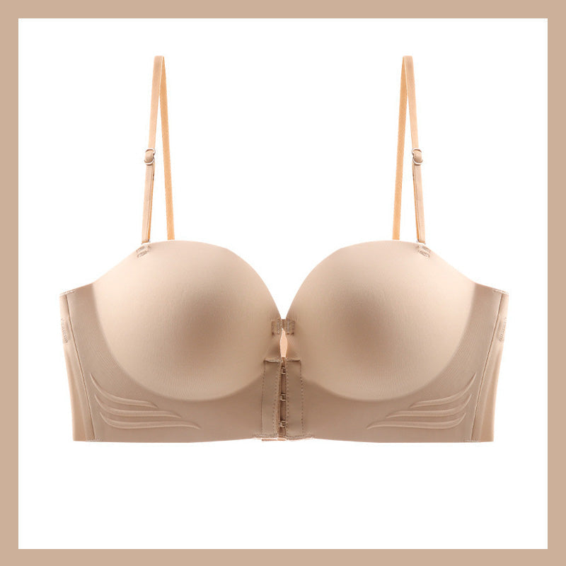 Women's Non-Slip Front Closure Strapless Bra