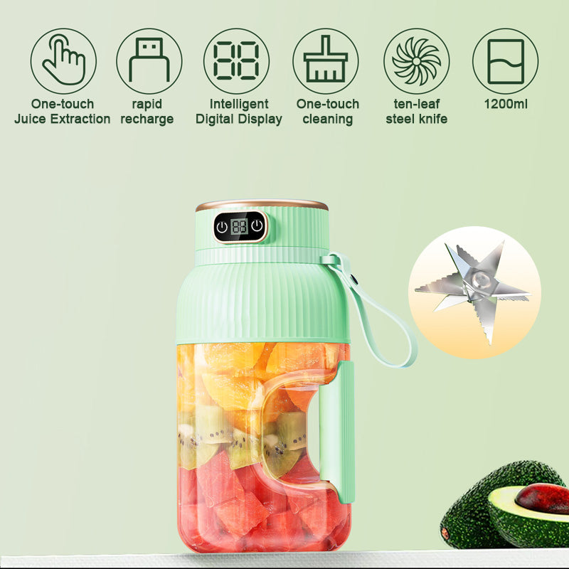 🔥Summer Hot Sale ❄️Multifunctional Portable Juicer Cup With Digital Display