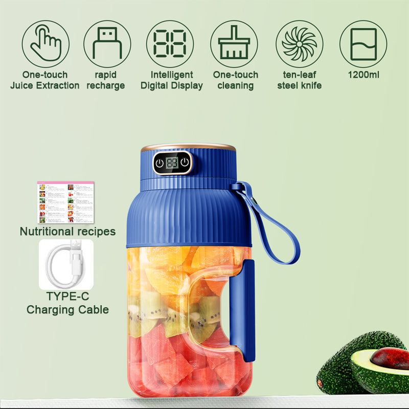 🔥Summer Hot Sale ❄️Multifunctional Portable Juicer Cup With Digital Display