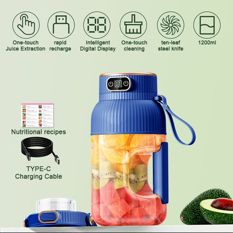 🔥Summer Hot Sale ❄️Multifunctional Portable Juicer Cup With Digital Display