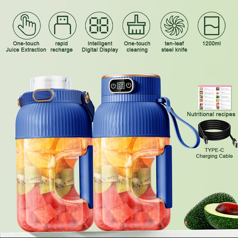 🔥Summer Hot Sale ❄️Multifunctional Portable Juicer Cup With Digital Display