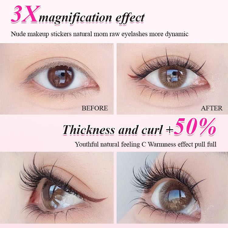 Waterproof Glue-free Realistic False Eyelashes