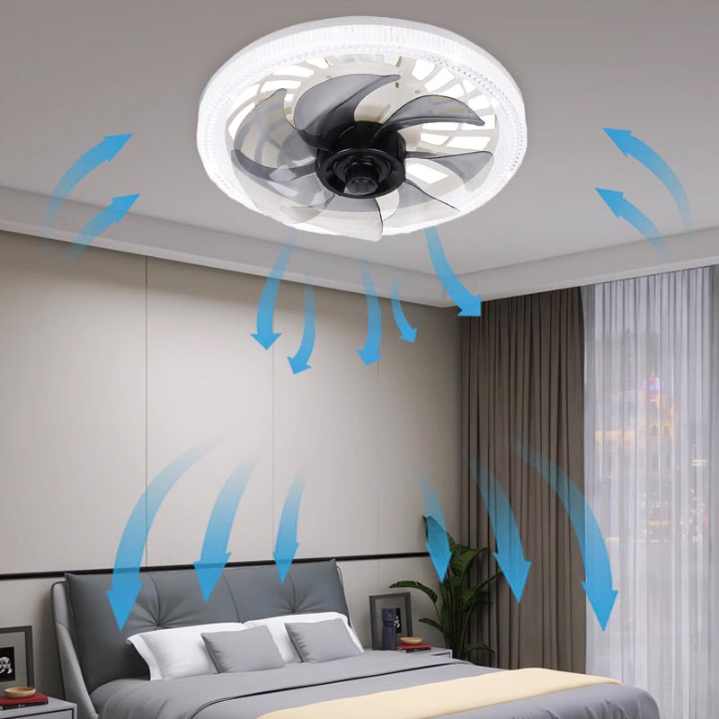 2-in-1 Quiet Adjustable Fan Light with Remote Control for Bedroom